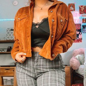 brown corduroy jacket